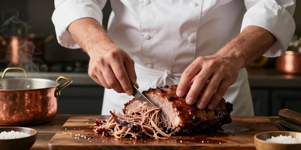 effiloché de porc