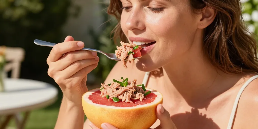 Pamplemousse_au_thon_:_la_recette_légère_pour_une_fraîcheur_estivale pamplemousse au thon