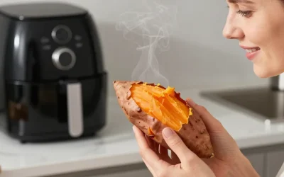 Patate douce entière air fryer : la méthode pour une texture fondante