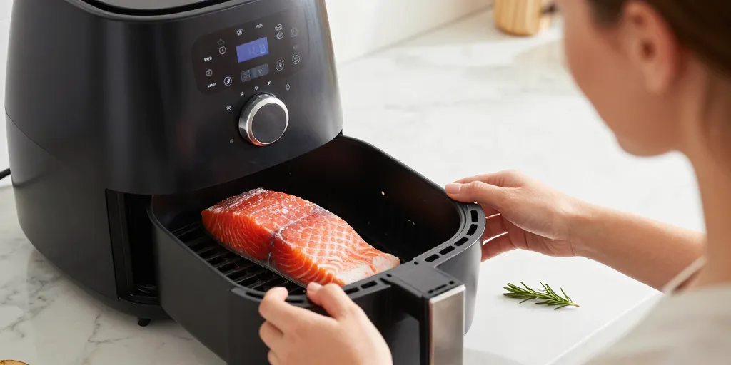 pave de saumon surgelé au air fryer