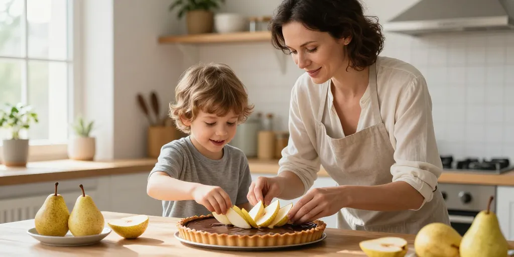 Tarte poire chocolat : les astuces indispensables pour réussir le dessert familial
