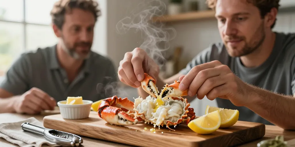 Temps cuisson pince de crabe : la méthode précise pour une chair juteuse