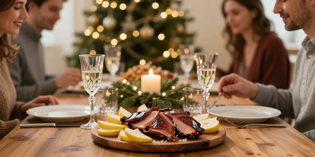 Amuses bouches magret séché et poire : la recette pour vos fêtes
