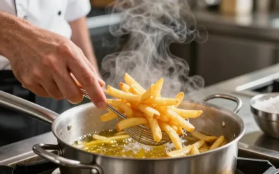 Frites maison : la technique de double cuisson pour un résultat croustillant