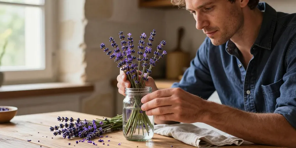 Liqueur de lavande recette : la méthode artisanale pour un goût équilibré