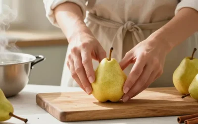 Recette avec des poires pas mûres : la méthode pour un résultat fondant