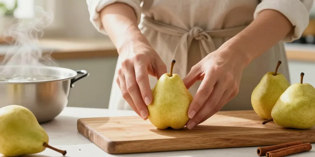 recette avec des poires pas mûres