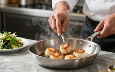 Salade coquille Saint Jacques : la technique pour une cuisson snackée réussie