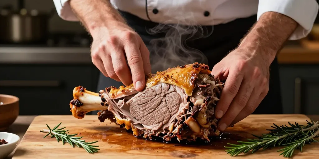 cuisson epaule agneau confite