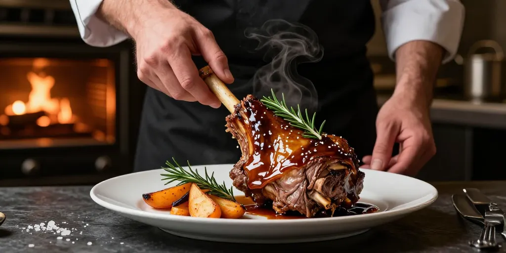 souris d'agneau au four