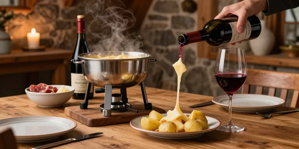 Quel vin servir avec une raclette sans vin blanc ?